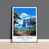 Angel Falls Print, Travel Poster of Angel Falls, Venezuela Art, Angel Falls Art Gift, South America Gift, Travel Gift NQ Media Designs