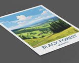 Black Forest Travel Print, Travel Poster of Black Forest , Black ForestGift,Germany Art Gift,Wall Art Print NQ Media Designs