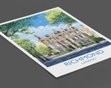 Richmond Travel Poster, Travel Print of Richmond, London Poster, Richmond Gift, Richmond Art, London Art UK Travel Gift NQ Media Designs