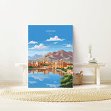 Jaipur Travel Print, Travel Poster of Jaipur, India, Jaipur Gift Art, India Gift, Wall Art Print NQ Media Designs