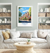 Harrow Travel Print, Travel Poster of Harrow, London Poster, Harrow Gift, Harrow Art, London Art UK Travel Gift NQ Media Designs