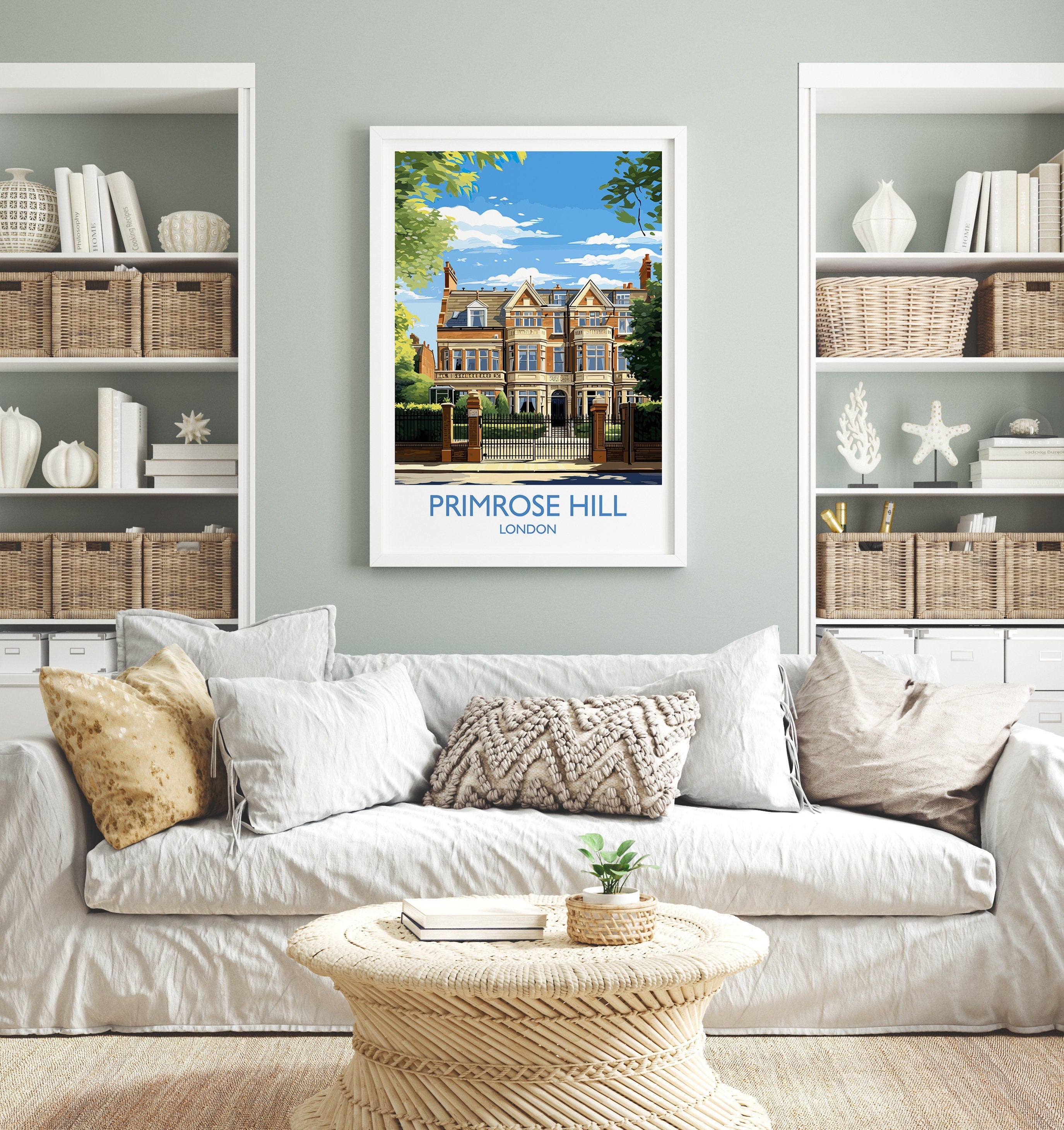 Primrose Hill Travel Print, Travel Poster of Primrose Hill , London Poster, Primrose HillGift, Primrose HillArt, London Art NQ Media Designs