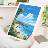 Hawaii Travel Print, Travel Poster of Hawaii, Hawaii Art Gift,United States Gift, USA Wall Art Print NQ Media Designs