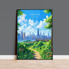 Chicago Print, Travel Poster of Chicago, Illinois, Chicago Art Gift, USA Gift, Wall Art Print NQ Media Designs