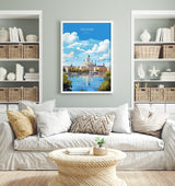 Helsinki Poster, Travel Print of Helsinki, Finland, Helsinki Art Gift, Finland Gift Art, Landscape Wall Art Print NQ Media Designs