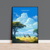 Serengeti Travel Print, Travel Poster of Serengeti, National Park, Serengeti Gift, Tanzania Art, Travel Gift