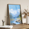 Rocky Mountains Poster, Travel Print of Rocky Mountains, Rockies Art North America, USA, Canada, Travel Gift