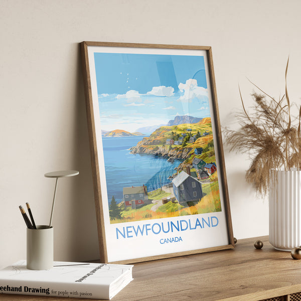 Newfoundland Poster, Travel Print of Newfoundland, Canada, Newfoundland Art Gift, Travel Gift