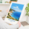 Kefalonia Travel Poster, Travel Print of Kefalonia, Greece, Kefalonia Art Gift, Wall Art Print