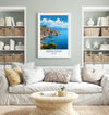 Kefalonia Print, Travel Poster of Kefalonia, Greece, Kefalonia Gift Art, Wall Art Print