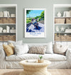 Isle of Man Print, Travel Poster of Isle of Man, Motorbike Racing, Isle of Man Art Gift,British Isles Wall Art Print