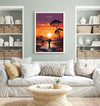 Kenya Travel Print, Travel Poster of Kenya, Kenya Gift, Kenya Sunset Africa, Africa Art Gift, Wall Art Print
