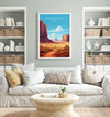 Monument Valley Print, Travel Poster of Monument Valley, Arizona, Arizona Art, Monument Valley Gift, Wall Art Print