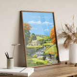 Yorkshire Dales Poster, Travel Print of Yorkshire Dales, England, Yorkshire Dales Art, Yorkshire Dales Gift, Wall Art Print NQ Media Designs