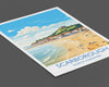 Scarborough Beach Travel Print, Travel Poster of Scarborough, North Yorkshire Gift, England, Norfolk Art, Scarborough Gift, Wall Art Print