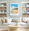 Scarborough Beach Travel Print, Travel Poster of Scarborough, North Yorkshire Gift, England, Norfolk Art, Scarborough Gift, Wall Art Print