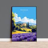 Provence Travel Poster, Travel Print of Provence, France, Provence Gift, France Wall Art, Travel Gift NQ Media Designs
