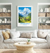Grindelwald Travel Print, Travel Poster of Grindelwald, Grindelwald Gift, Switzerland Art Gift,Wall Art Print