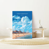 Great Yarmouth Travel Print, Travel Poster of Great Yarmouth , Norfolk Gift, England, Norfolk Art, Great Yarmouth Gift, Wall Art Print NQ Media Designs