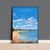 Studland Bay Travel Poster, Travel Print of Studland Bay, England, Dorset Coast Art, Dorset Gift, Wall Art Print
