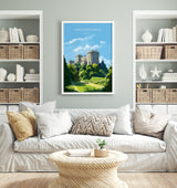 Windsor Castle Print, Travel Poster of Windsor Castle, Berkshire, England, Windsor Castle Gift, UK Wall Art Gift Print NQ Media Designs