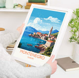 Montenegro Travel Poster, Montenegro Travel Print, Montenegro, Europe Art, Montenegro Gift, Wall Art Print NQ Media Designs
