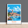 Budva Travel Poster, Budva Travel Print, Montenegro Art Gift, Europe Art, Budva Gift, Wall Art Print NQ Media Designs