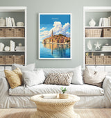 Rovinj Travel Print, Travel Poster of Rovinj, Croatia, Rovinj Art, Rovinj Gift, Wall Art Print NQ Media Designs