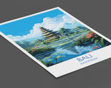 Bali Travel Print, Travel Poster of Bali, Indonesia, Bali Gift, Wall Art Print NQ Media Designs