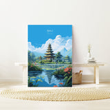 Bali Travel Print, Travel Poster of Bali, Indonesia, Bali Gift, Wall Art Print NQ Media Designs