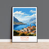 Kotor Travel Poster, KotorTravel Print, Montenegro Art Gift, Europe Art, Kotor Gift, Wall Art Print