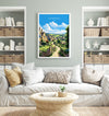 Cotswolds Print, Travel Poster of Cotswolds, England, Cotswolds Art Gift, England Gift Art, Landscape Wall Art Print