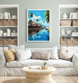Kerala Travel Print, Travel Poster of Kerala, India, Kerala Art Gift, India Gift Art, Wall Art Print NQ Media Designs