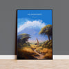 Kilimanjaro Print, Travel Poster of Mount Kilimanjaro, Tanzania, Kilimanjaro Gift, Wall Art, Travel Gift NQ Media Designs
