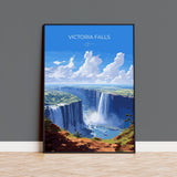 Victoria Falls Poster, Travel Print of Victoria Falls, Zimbabwe Art Gift, Victoria Falls Gift, Africa Art, Travel Gift NQ Media Designs