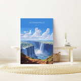 Victoria Falls Poster, Travel Print of Victoria Falls, Zimbabwe Art Gift, Victoria Falls Gift, Africa Art, Travel Gift NQ Media Designs