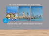 Travel Canvas Print Set | 3 Canvas Prints | Canvas Wall Art | Adventure Travel Art | Sydney, Los Angeles, Cape Town and many more! NQ Media Designs