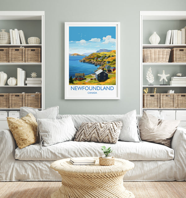 Newfoundland Poster, Travel Print of Newfoundland, Canada, Newfoundland Art Gift, Travel Gift