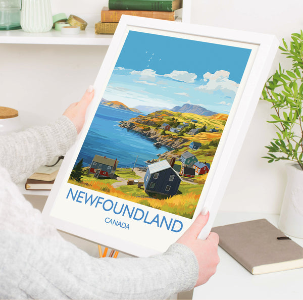 Newfoundland Poster, Travel Print of Newfoundland, Canada, Newfoundland Art Gift, Travel Gift