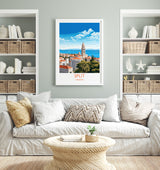 Split Travel Poster, Travel Print of Split, Croatia, Split Art Gift, Wall Art Print NQ Media Designs