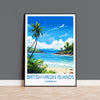 British Virgin Islands Travel Print, Travel Poster of British Virgin Islands , Caribbean, British Virgin IslandsGift, Wall Art Print