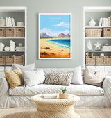 Cape Verde Travel Print, Travel Poster of Cape Verde, Africa, Cape Verde Art Gift, Wall Art Print NQ Media Designs