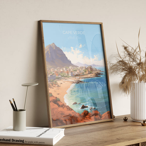 Cape Verde Poster, Travel Print of Cape Verde, Africa, Cape Verde Art Gift, Wall Art Print