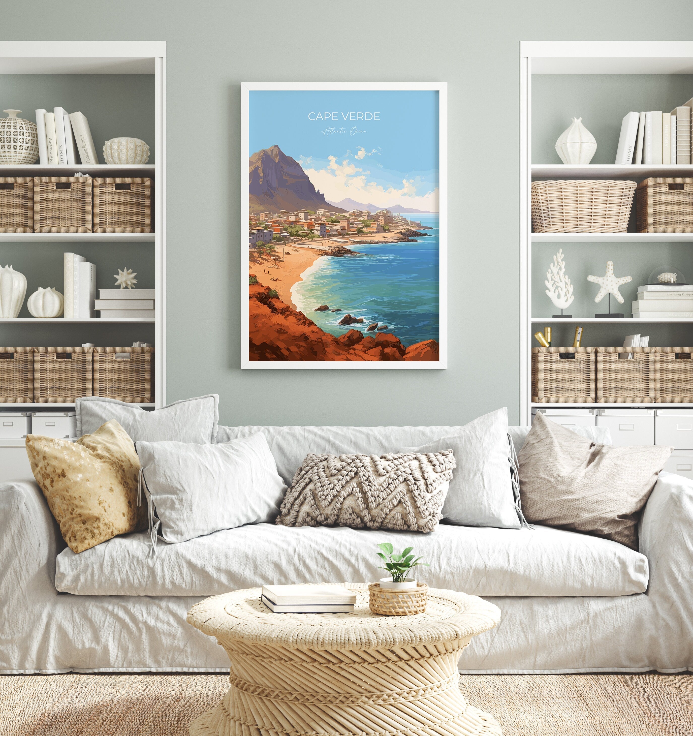 Cape Verde Poster, Travel Print of Cape Verde, Africa, Cape Verde Art Gift, Wall Art Print NQ Media Designs