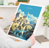 Mostar Travel Print, Travel Poster of Mostar, Bosnia Poster, Mostar Gift, Mostar Art, Bosnia Art NQ Media Designs