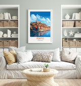 Porto Travel Print, Travel Poster of Porto, Portugal, Porto Art Gift, Wall Art Print NQ Media Designs