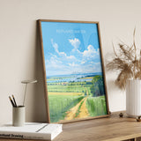 Rutland Water Poster, Travel Print of Rutland Water, Rutland Water Reservoir, Rutland Water Art Gift, Wall Art Print NQ Media Designs