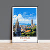 Mumbai Travel Print, Travel Poster of Mumbai, India, Mumbai Art Gift, Wall Art Print NQ Media Designs