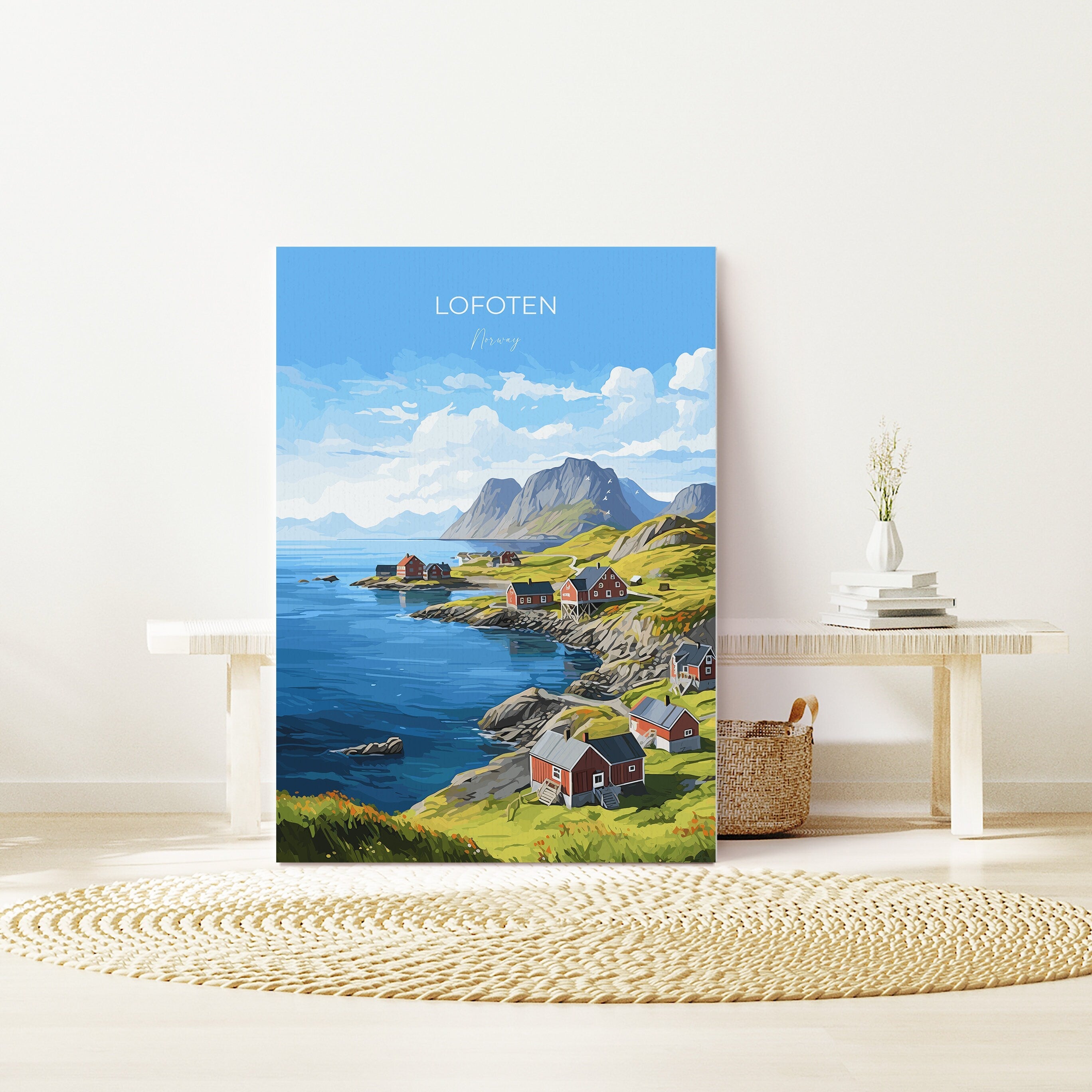 Lofoten Islands Poster, Travel Print of Lofoten,Lofoten Islands Art Print, Norwegian Wall Print, Lofoten Gift,Lofoten Artwork NQ Media Designs