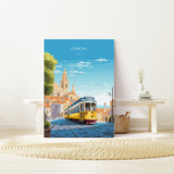 Lisbon Poster, Travel Print of Lisbon,Lisbon Art Print, Portugal Wall Print, Lisbon Gift,Lisbon Artwork NQ Media Designs